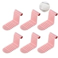 thumbnail image 4 of Riwesomey Sujetador de sábana antideslizante de 6 uds., Clip de fijación de sábana impermeable, soporte de sábana de plástico firme para cama, Artesanía Blanco Riwesomey TO005355-01, 4 of 6