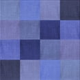 thumbnail image 1 of Ahgly Company Machine Washable Indoor Square Transitional Sky Blue Area Rugs, 4' Square, 1 of 7
