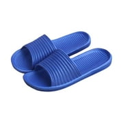 XZNGL Indoor Slippers Man Stripe Flat Bath Slippers Summer Sandals Indoor & Outdoor Slippers Bu 43