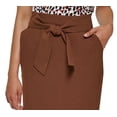 thumbnail image 3 of DKNY Women's Tie Front Pencil Skirt Brown Size 10 Petite, 3 of 3