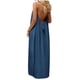 thumbnail image 2 of Vestido de Verano Casual de Mujer Cuello Redondo Sólido sin Mangas Mini Sling Vestido sin Espalda para las Mujeres, 2 of 5