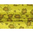 thumbnail image 5 of oneOone Velvet Yellow Fabric Leaves & Clover Quilting Supplies Print Sewing Fabric By The Yard 58 Inch Wide, 5 of 7