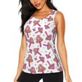 thumbnail image 3 of Goofa Purple Mushroom Printed Womens Workout Tops for Women Sleeveless Yoga Shirts Athletic Running Tank Tops Sleeveless Gym Clothes Workout Apparel-, 3 of 9