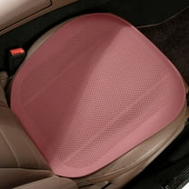 Breathable Mesh Car Seat Cushion - Ventilated Polyester, All Season Use, Half Coverage Design, Red