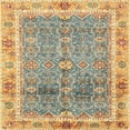 thumbnail image 1 of Ahgly Company Machine Washable Indoor Square Abstract Dark Gold Brown Area Rugs, 7' Square, 1 of 7
