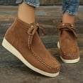 thumbnail image 2 of WEAIXIMIUNG Bottines pour Femmes avec Talon en Daim Bottines Courtes Rétro Couleur Unie Automne et Hiver, 2 of 9