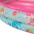thumbnail image 4 of Round Inflatable 3-Ring Kiddie Splash Play Pool, Pink, For Kids, Age 2 & up, Unisex, 4 of 7