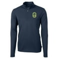 thumbnail image 2 of Men's Cutter & Buck Navy Nashville SC DryTec Virtue Eco Pique Recycled Quarter-Zip Pullover, 2 of 3