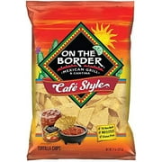 On The Border Cafe Style Tortilla Chips 11 oz (Pack of 3)