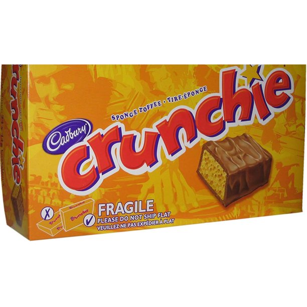 YhbSmt Crunchie 24 bars milk chocolate bar with a sugar