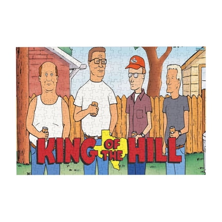 King Of The Hill Hank Wooden Picture Puzzle 300 Piece Jigsaw Puzzle for Adults Challenging Puzzle Game Gifts