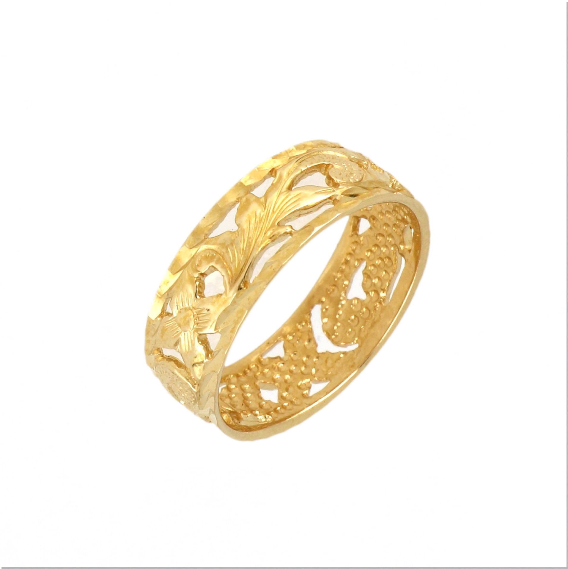 6mm Kaipo Scroll Ring Up To Sz. 7.5