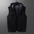 thumbnail image 4 of IROINNID Men's Sleeveless V-Neck Short Vest Solid Color Leisure Vest Pocket Tank Tops Jacket, 4 of 8