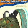 thumbnail image 5 of Camo and Maple Green Pattern 17" Waterproof Oxford School Backpacks for Teens, S-Shape Padded Straps, for School, Travel, Hiking, Camping, 5 of 5