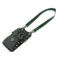 thumbnail image 1 of HILABEE PU Leather Barber Scissors Shears Combs Clips Tools Holder Pouch Waist Bag Green, 1 of 9