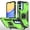 Green, variant on Hotpom Phone Case for Galaxy A16 5G Military Grade Drop Shockproof Full Body Protection with 360° Rotating Stand and Car Mount Capability, Green