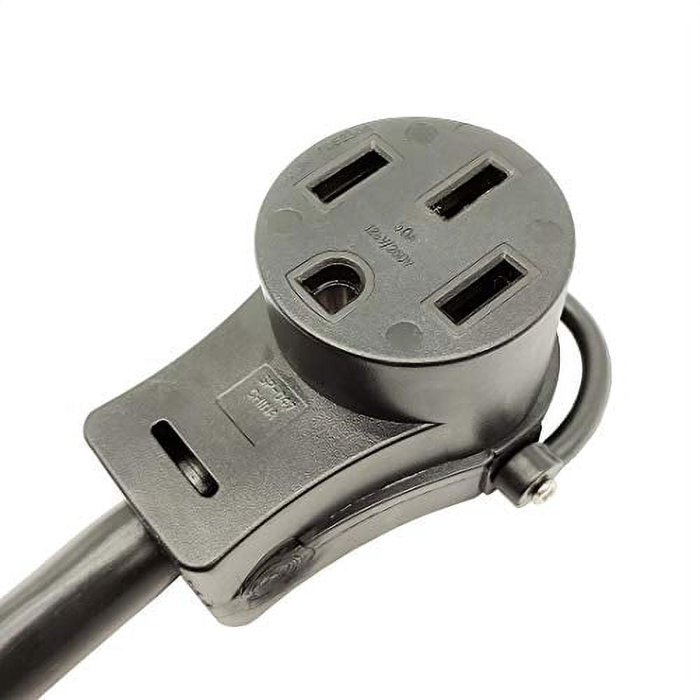 Parkworld 691845 Power Adapter cord 4-Prong Generator 30A Locking L14-30P Male to RV 50 AMP 14-50R Female with Handle