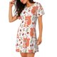 thumbnail image 2 of Fotbe Squirrel And Bata de Dormir para Mujer con Estampado, Camisón de Algodón de Manga Corta, Ropa de Dormir Casual, 2 of 6