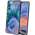 thumbnail image 1 of Compatible with Samsung Galaxy A02S(US Model) Phone Case, Blue-Marble-21 Case Men Women, Flexible Silicone Shockproof Case for Samsung Galaxy A02S(US Model), 1 of 1
