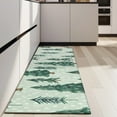 thumbnail image 4 of Light Green Christmas Tree Pattern Kitchen Rug Mat,Kitchen Runner Rugs Non Skid Washable,Decorative Kitchen Floor Mats for Kitchen,Sink,Laundry,17"X47", 4 of 5