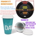 thumbnail image 2 of Aspire 120 PCS Silicone Drinking Lid Cup Lids, Reusable Coffee Cup Covers / Lids - BLACK(Couvercles de Tasse), 2 of 7