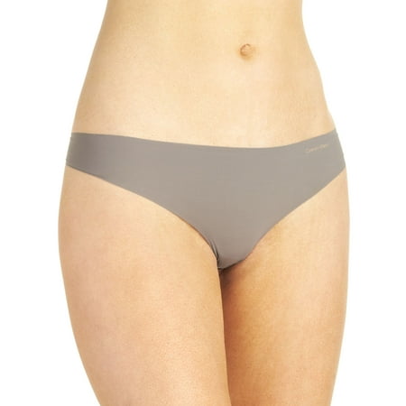 

Calvin Klein Women s Invisibles Thongs French Roast Large