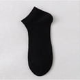 thumbnail image 2 of Mens Thin Rayon Breathable Ankle Socks Soft Low Cut Comfortable Sock Lightweight Mesh Sock Black One Size, 2 of 6