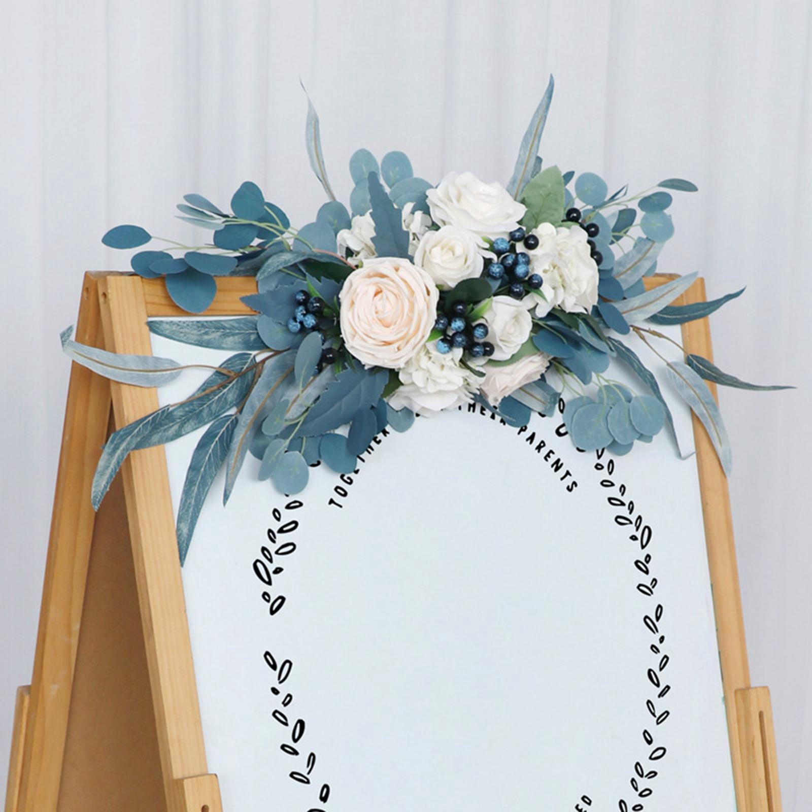 Farmhouse Artificial Flowers Arch Decor S,ilk Flower Flower Arrangement Floral Swags for Bedroom DIY Wedding Backdrop Living Room Wall Decor