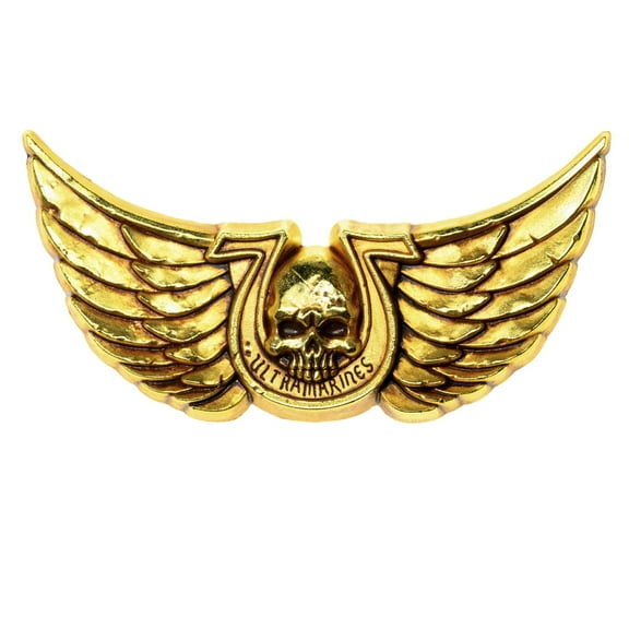 Starforged Warhammer 40K Titus Ultramarines Courage & Honour Pin Badge Men's Accessories