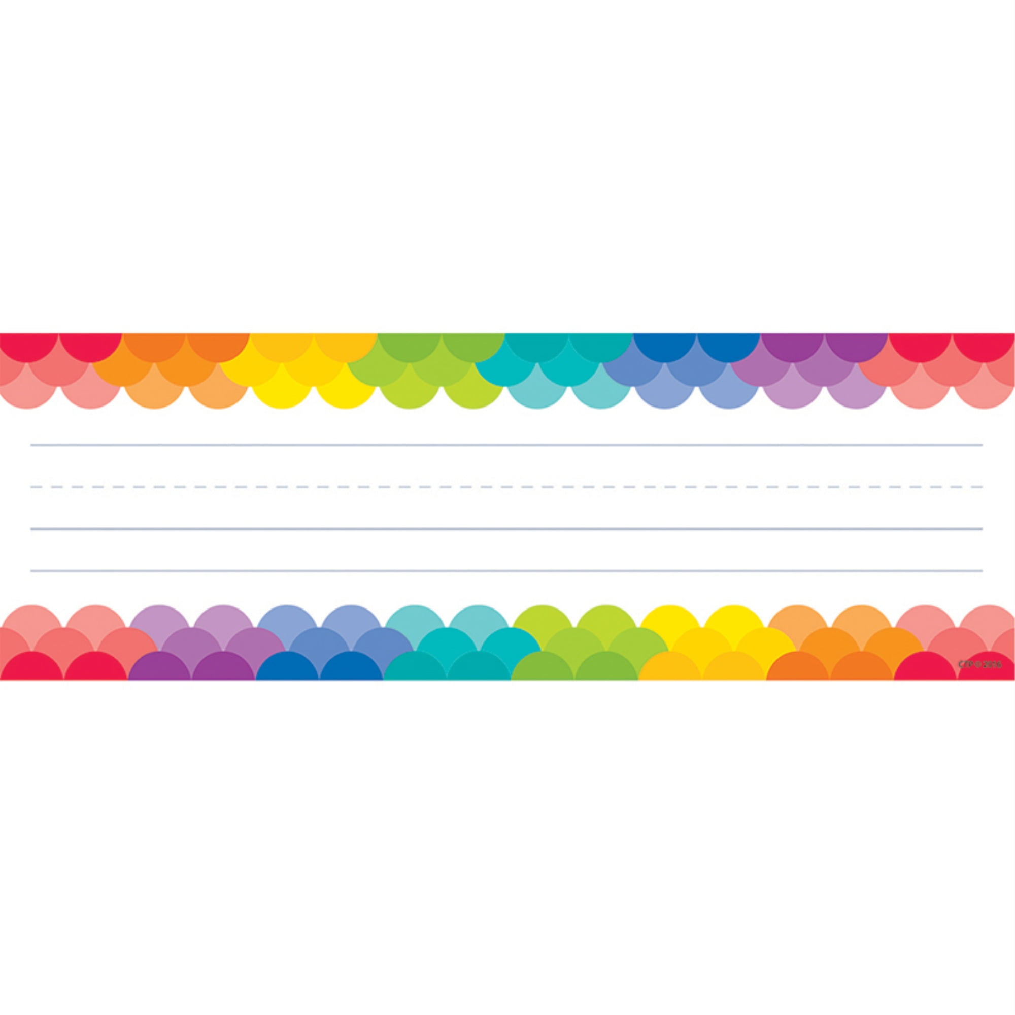Rainbow Scallops Name Plates, 36 Per Pack