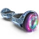 thumbnail image 1 of HOVERSTAR Bluetooth Hoverboard, LBW12A Color cromado o monopatín eléctrico de piel impresa con ruedas intermitentes LED, 1 of 5