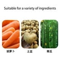 thumbnail image 4 of Carrot Spiralizer, Vegetable Peeler & Cutter for Curly Fries, Crinkle Cuts, Garnishing & Decorating – Includes Carrot Sharpener for Flower Making, Root Vegetable Tool (Black, 1 Piece), 4 of 8