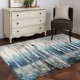 thumbnail image 3 of Spring Forest Runner Rug 2.7x5 FT, Non Slip Entryway Carpet, Grey Tree Branch Impressionist Style Washable Soft Floor Carpet Entrance Mat Non-Shedding Throw Rug for Hallway Laundry Room Bedside, 3 of 9