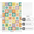 thumbnail image 2 of 6 Pcs Daisy Pioneer Flower Checkerboard Pattern Funny Kitchen Towels, Microfiber Dish Towels, Kitchen Tea Towels Set 18" X 26", 2 of 6