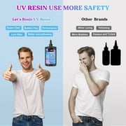 LETS RESIN 500g UV Resin, Upgraded Crystal Clear UV Resin Hard, Low Odor Ultraviolet Epoxy Resin, for Jewelry, Craft Decoration