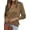 Khaki-1, variant on Arach&Cloz Women’s Wool Blend Sweater Business Casual Fall Knit Top for Work and Daily Wear