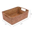 thumbnail image 3 of Unique Bargains 1 Pack Wicker Basket for Organizing and Storage Coffee 13.4*9.1*4.3in, 3 of 6