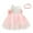 Beige, variant on Fesfesfes Baby Girls Lace Bowknot&nbsp;Princess Wedding Formal&nbsp;Tutu Dress+Headband Set Clothes
