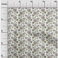 thumbnail image 1 of oneOone Rayon White Fabric Leaves & Flower Floral Sewing Crafts Projects Fabric Prints By Yards 56 Inches Wide, 1 of 5