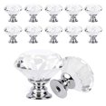 thumbnail image 1 of 30MM Diameter Crystal Glass Diamond Shape Cabinet Knob Cupboard Drawer Pull Handle, 1 of 3