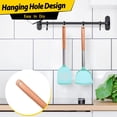 thumbnail image 5 of Silicone Cooking Kitchen Utensils Set with Holder, Wooden Handles BPA Free Non Toxic Silicone Turner Spatula Kitchen Gadgets Utensil Set for Nonstick Cookware - style1, 5 of 6