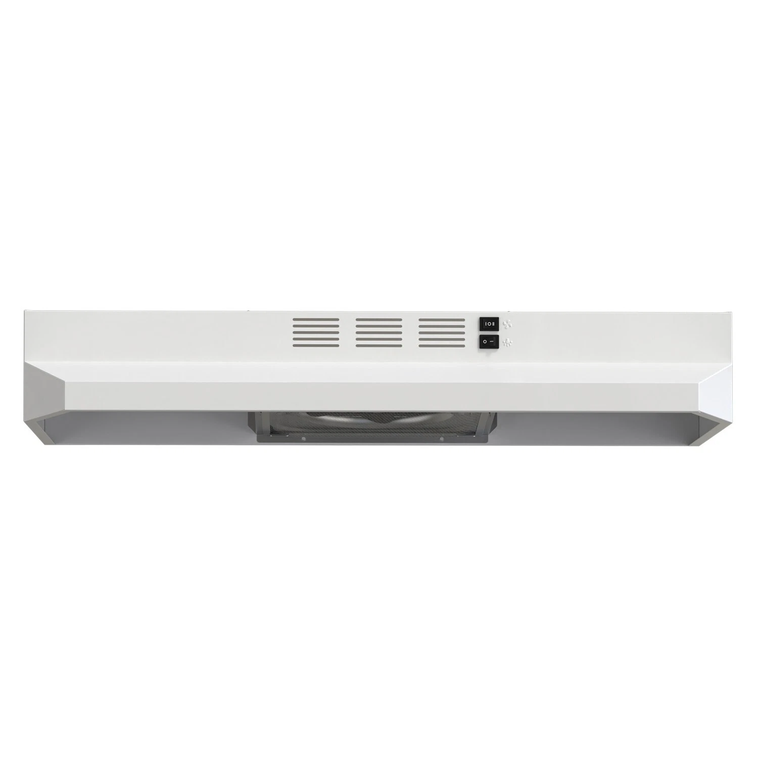 30 inch Range Hood Under Cabinet, Stainless Steel Kitchen Vent Hood 280CFM, Built-in Kitchen Stove Hood w/Rocker Button Control, Ducted/Ductless Convertible Duct, 2 Speeds Fan, Bright LED Light