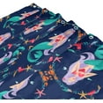 thumbnail image 3 of Coolnut Shower Curtains Mermaids Wreath Polyester Waterproof Bath Curtain for Bathroom Kids Bathroom Decor 72 x 72 Inches, 3 of 5