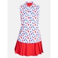 thumbnail image 5 of Birdie Bound Women's Gemma Sleeveless Print Golf Polo Shirt with UPF 30+, Sizes XS-XXL, 5 of 5