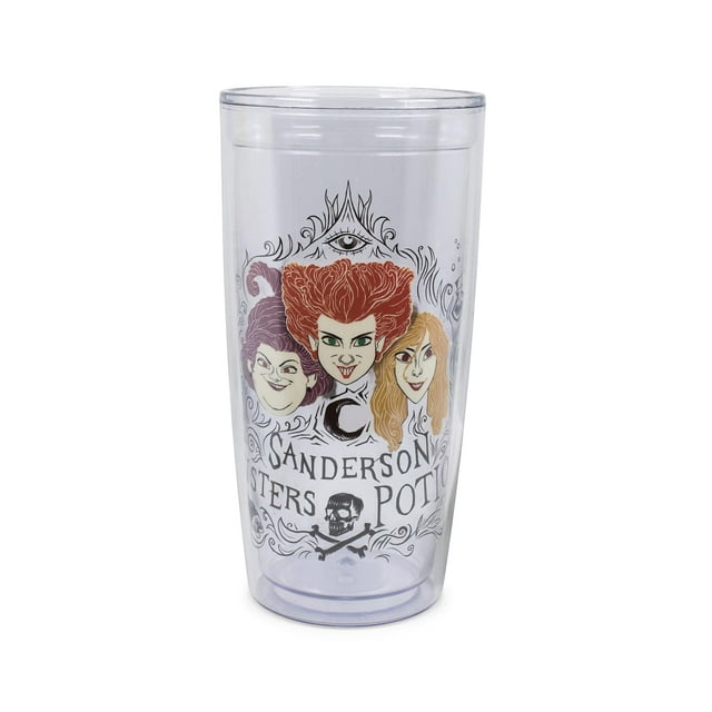 Vaso de viaje plateado Buffalo Hocus Pocus Sisters, 600 ml