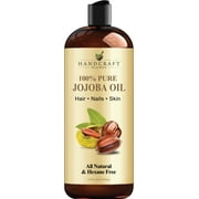 Handcraft Jojoba Oil 12 fl. oz – 100% Pure & Natural Jojoba Oil for Skin, Face and Hair – Deeply Moisturizing Anti Aging Jojoba Oil for Men and Women