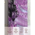 thumbnail image 6 of Happy Birthday Sheer Curtains 2 Panels Set Watercolor Balloons Ribbons Romantic Gifts Champagne Sheer Window Curtains Light Filtering Rod Pocket Voile Drapes for Bedroom Living Room 52"X84", 6 of 8
