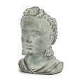 thumbnail image 2 of Abbott Extra Small Lady Head Planter – Cement Frida-Inspired Pot with Artistic Detail, 7"H – Decorative Planter for Succulents or Flowers, 2 of 3