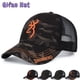 thumbnail image 2 of Summer Breathable Mesh Cap Browning Embroidered Trucker Cap Fashion All-match Baseball Cap for Men Outdoor Sunshade Sun HatAdjustable 56-60cm Gao Jinjia LED, 2 of 2