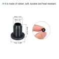 thumbnail image 2 of 30Pcs T Type Rubber Grommet Mount Dia 5mm 7x3x8mm Seal Protection Flexible Hole Plugs Cable Pipe Black, 2 of 5